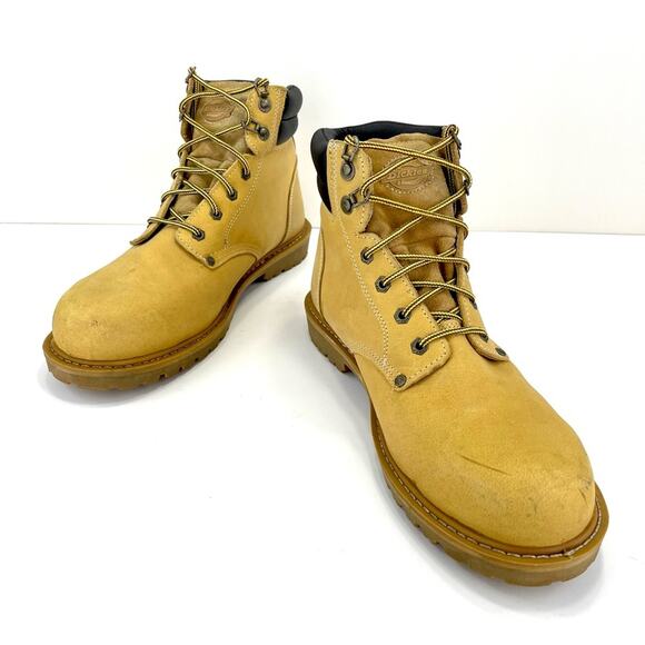 Dickies Raider Plus-ST EH Men Work Safety Boots Size 13 Yellow Leather Steel Toe - Picture 15 of 16
